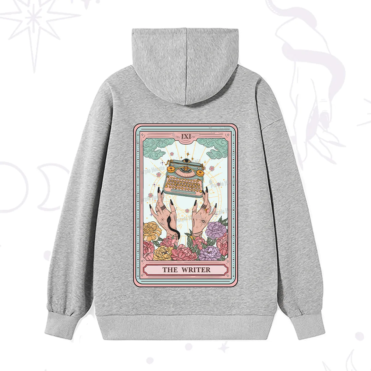 Purplehecate The Writer Tarot Card Hoodie