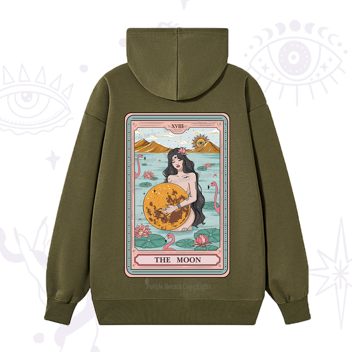 Purplehecate The Moon Goddess Tarot Hoodie