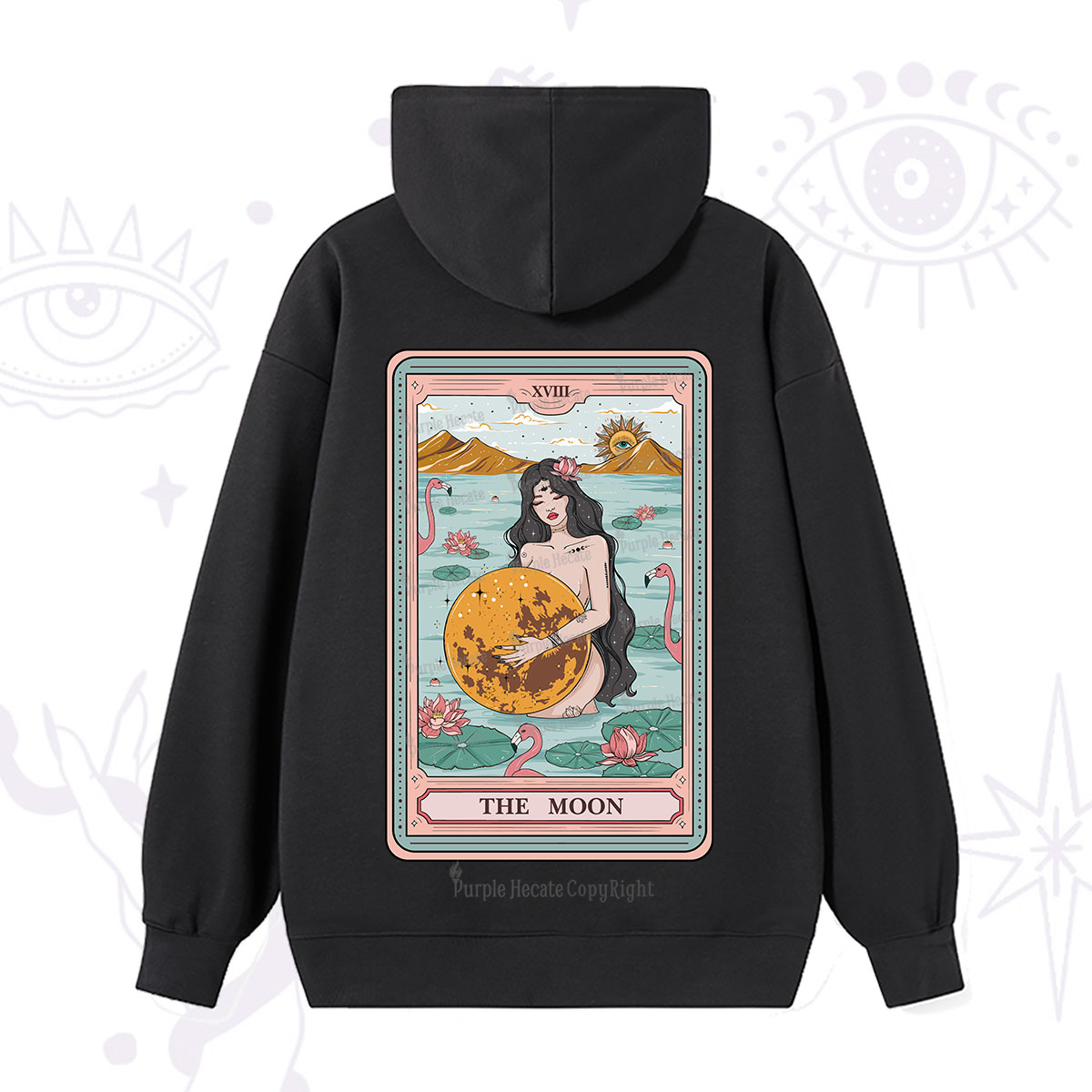 Purplehecate The Moon Goddess Tarot Hoodie