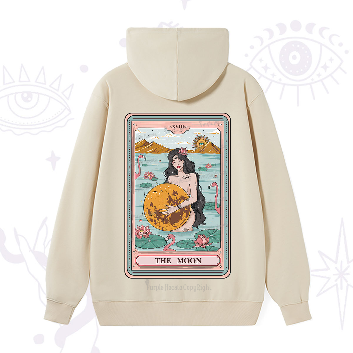 Purplehecate The Moon Goddess Tarot Hoodie