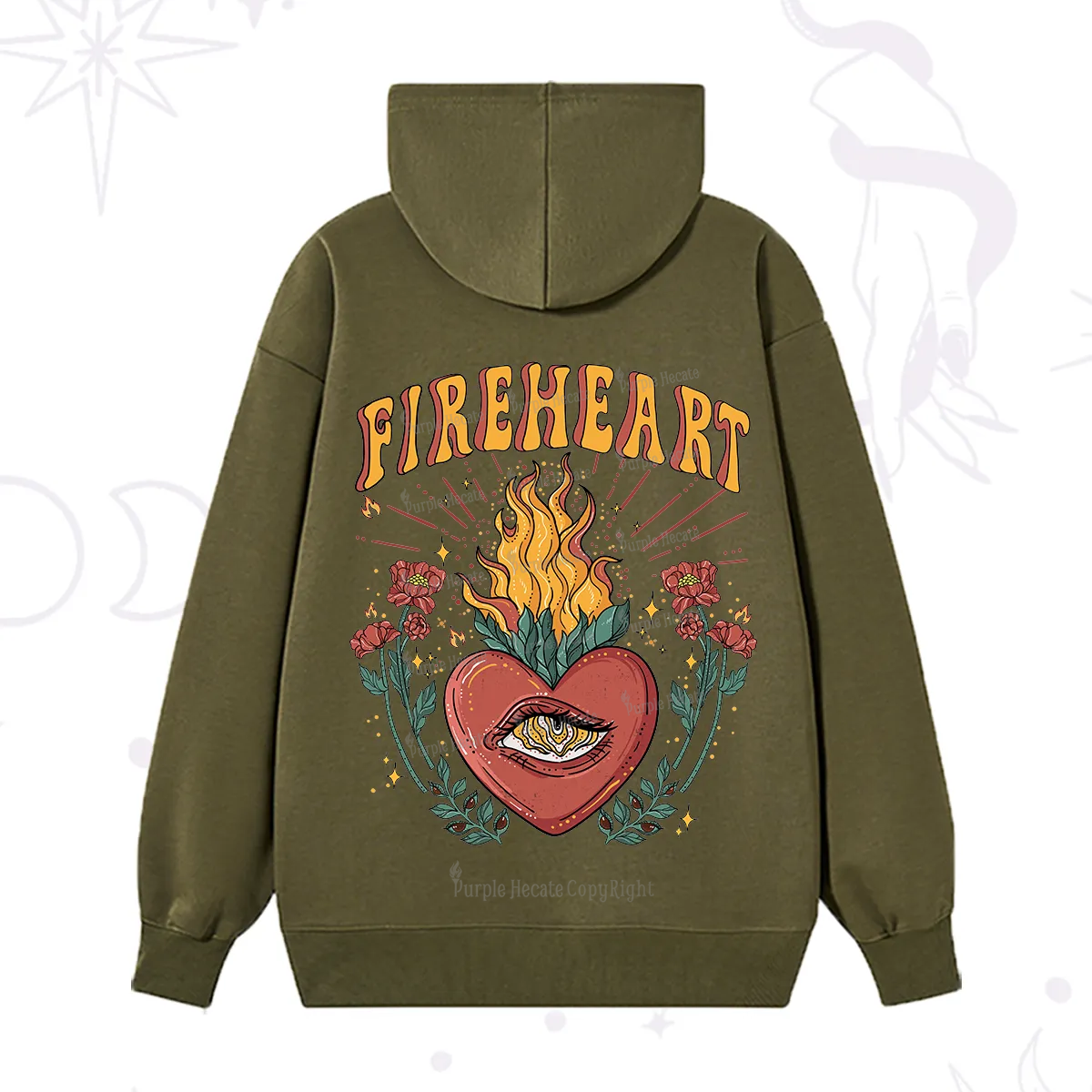 Purplehecate Fireheart Hoodie
