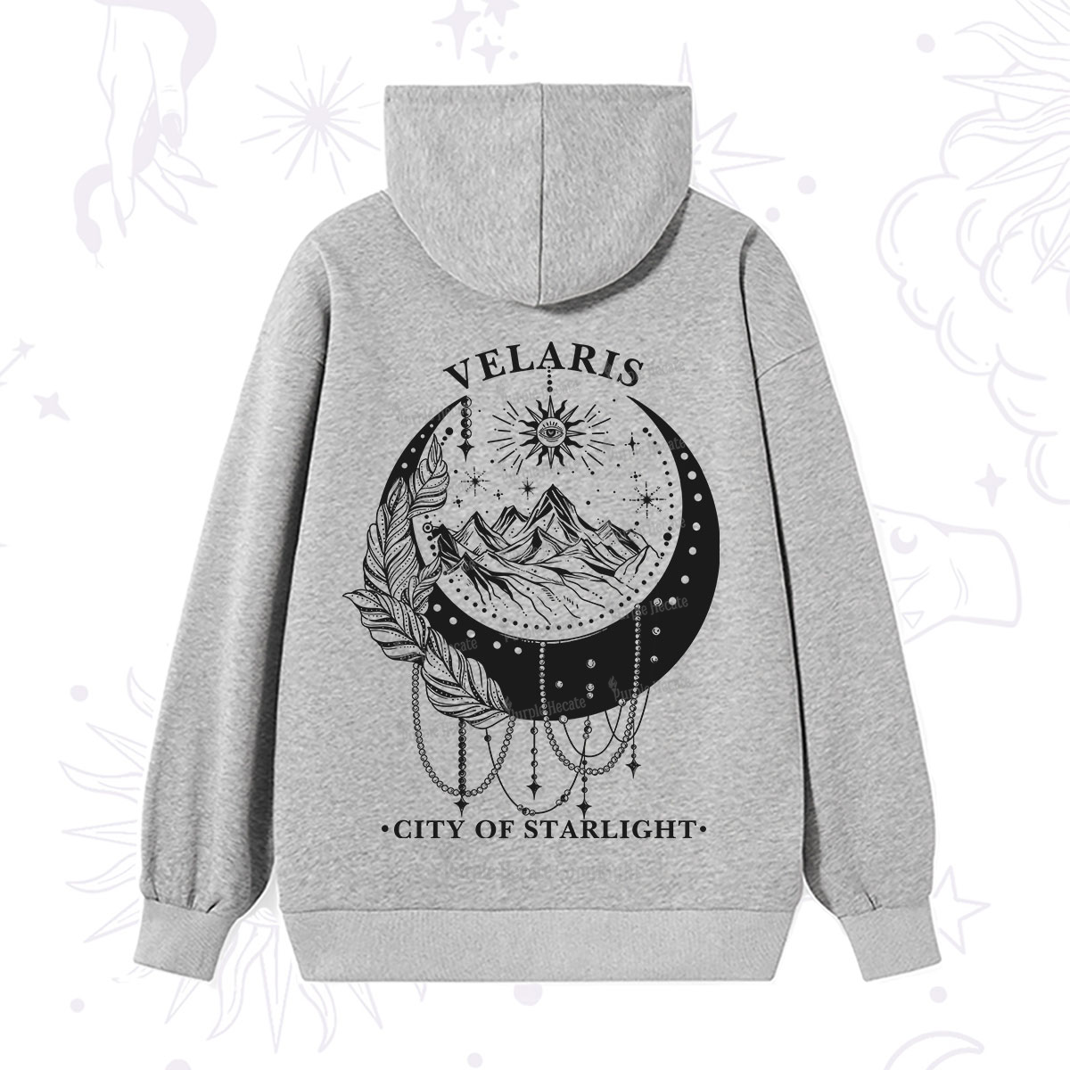 Purplehecate Moonlit Peaks of Starlight Hoodie