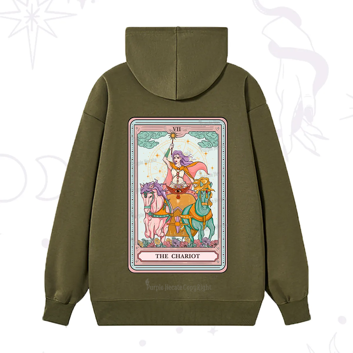 Purplehecate The Chariot Tarot Hoodie
