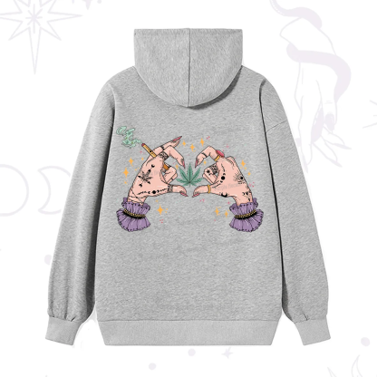 Purplehecate You're Never Alone If You Have Weed Hoodie