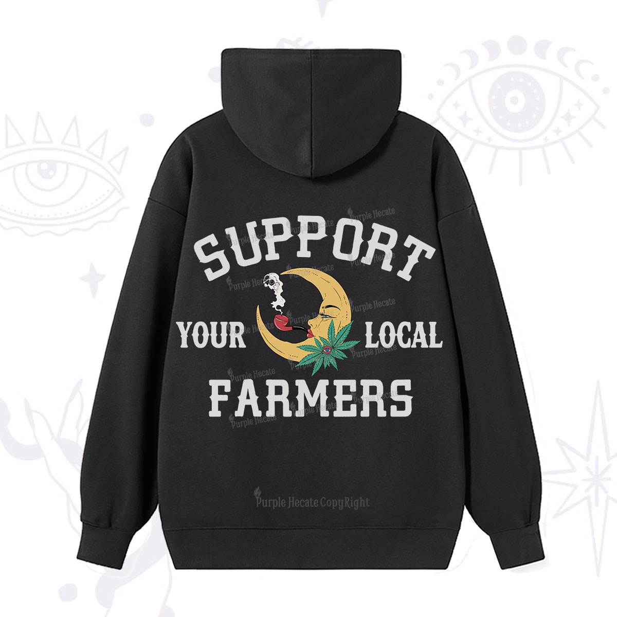 Purplehecate Support Your Local Farmer Hoodie