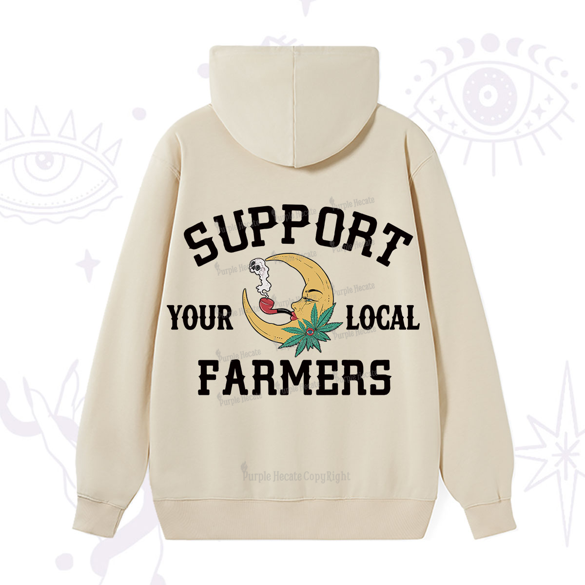 Purplehecate Support Your Local Farmer Hoodie