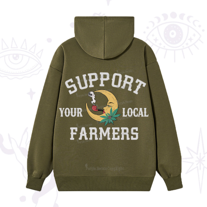 Purplehecate Support Your Local Farmer Hoodie