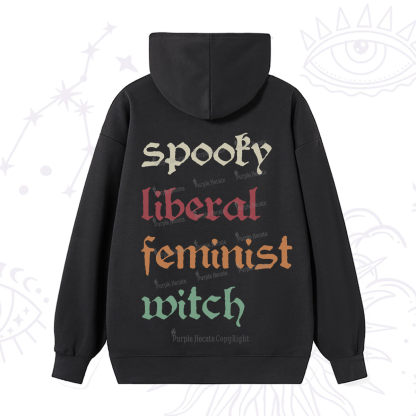 Purplehecate Spooky Liberal Feminist Witch Hoodie