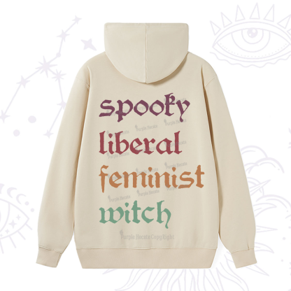 Purplehecate Spooky Liberal Feminist Witch Hoodie