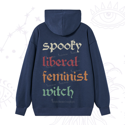 Purplehecate Spooky Liberal Feminist Witch Hoodie