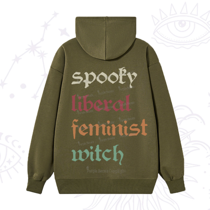 Purplehecate Spooky Liberal Feminist Witch Hoodie