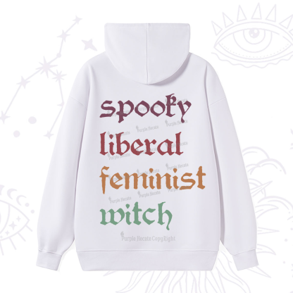 Purplehecate Spooky Liberal Feminist Witch Hoodie