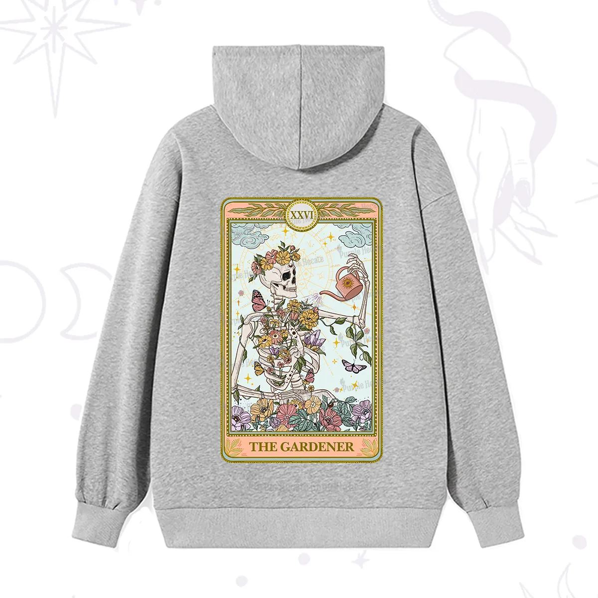 Purplehecate The Skeleton Gardener Tarot Hoodie