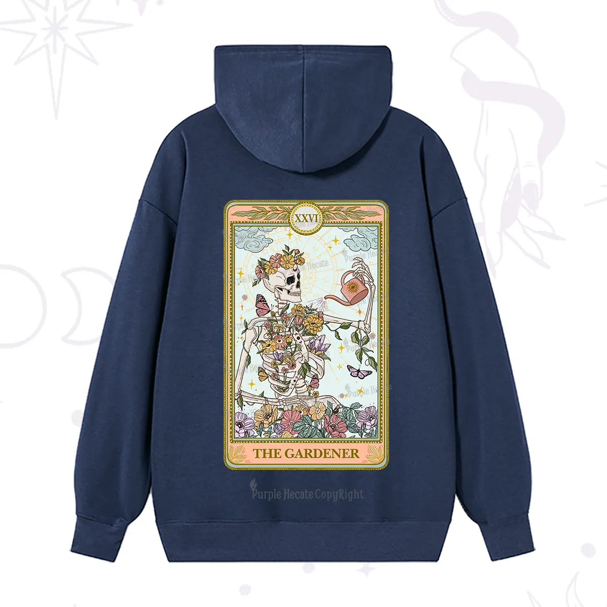 Purplehecate The Skeleton Gardener Tarot Hoodie