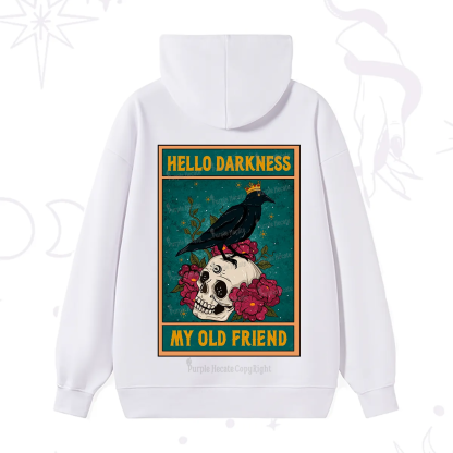 Purplehecate The Hello Darkness My Old Friend Oracle Card Hoodie