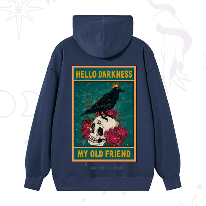 Purplehecate The Hello Darkness My Old Friend Oracle Card Hoodie