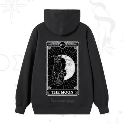 Purplehecate The Moon Tarot Card Hoodie