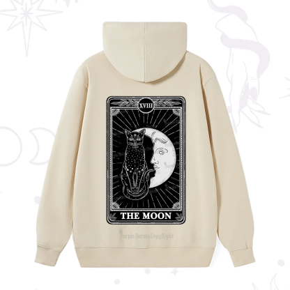 Purplehecate The Moon Tarot Card Hoodie