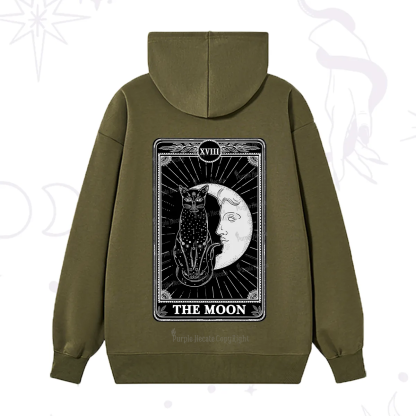 Purplehecate The Moon Tarot Card Hoodie