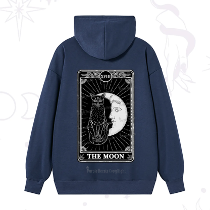 Purplehecate The Moon Tarot Card Hoodie