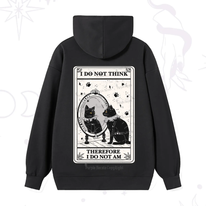Purplehecate The I Do Not Think Therefore I Do Not Am Oracle Card Hoodie