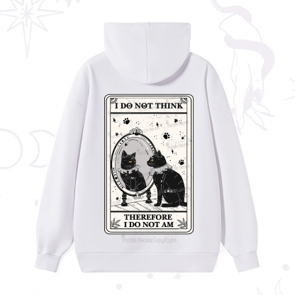 Purplehecate The I Do Not Think Therefore I Do Not Am Oracle Card Hoodie