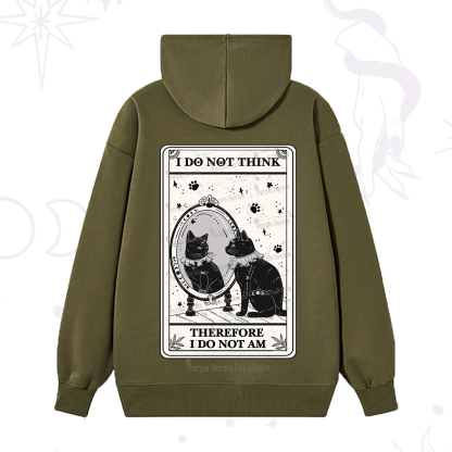 Purplehecate The I Do Not Think Therefore I Do Not Am Oracle Card Hoodie