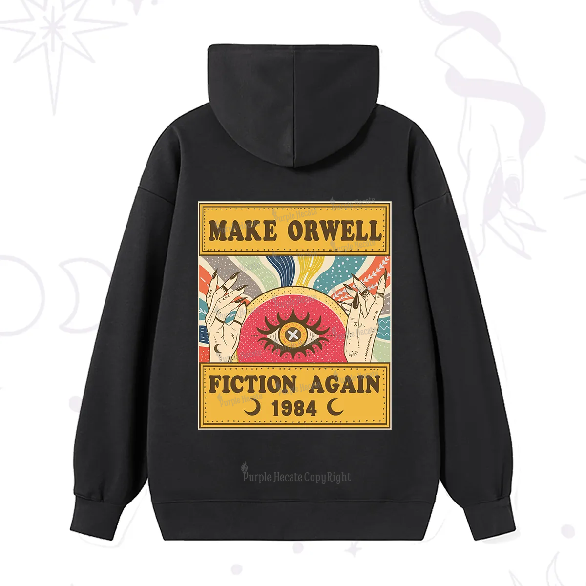 Purplehecate Make 1984 Fiction Again Hoodie