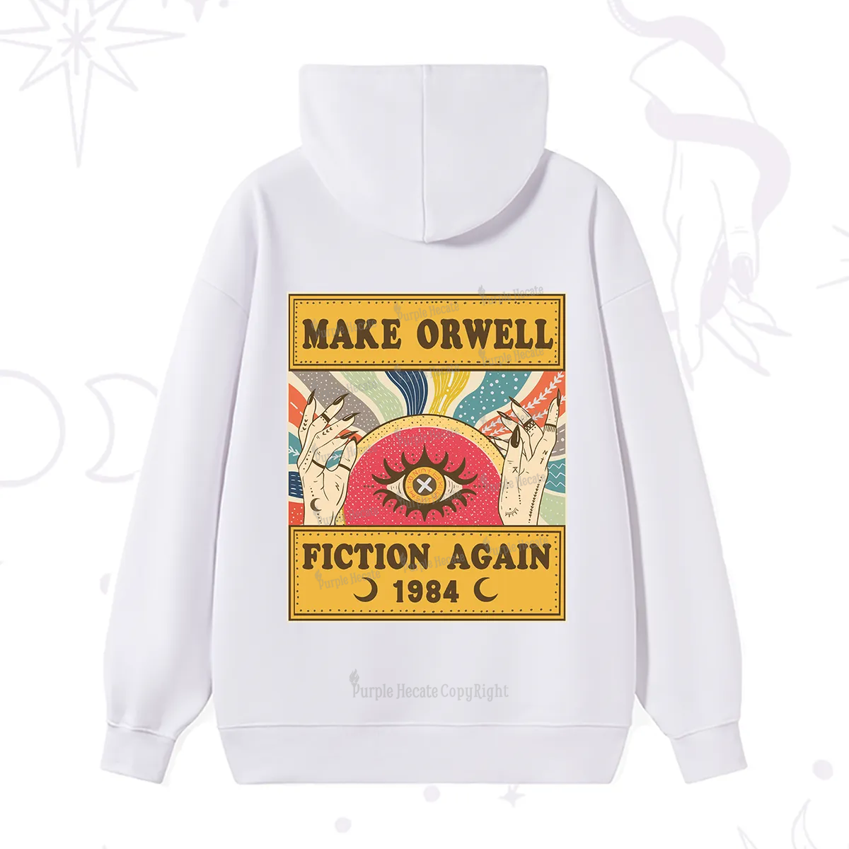 Purplehecate Make 1984 Fiction Again Hoodie