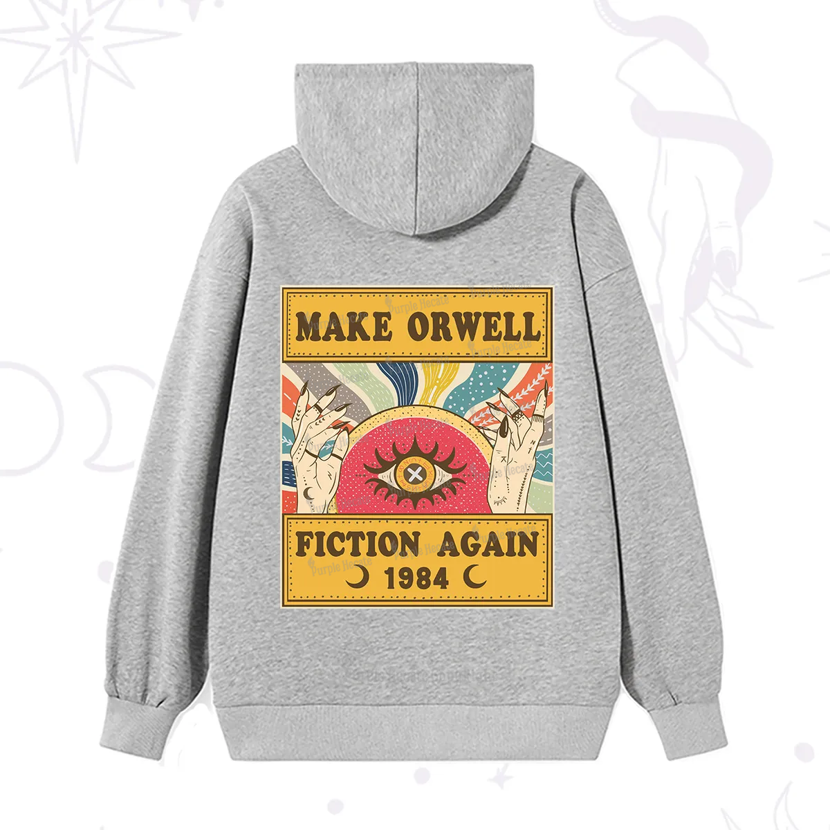 Purplehecate Make 1984 Fiction Again Hoodie