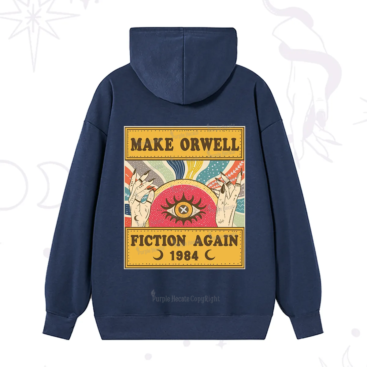Purplehecate Make 1984 Fiction Again Hoodie