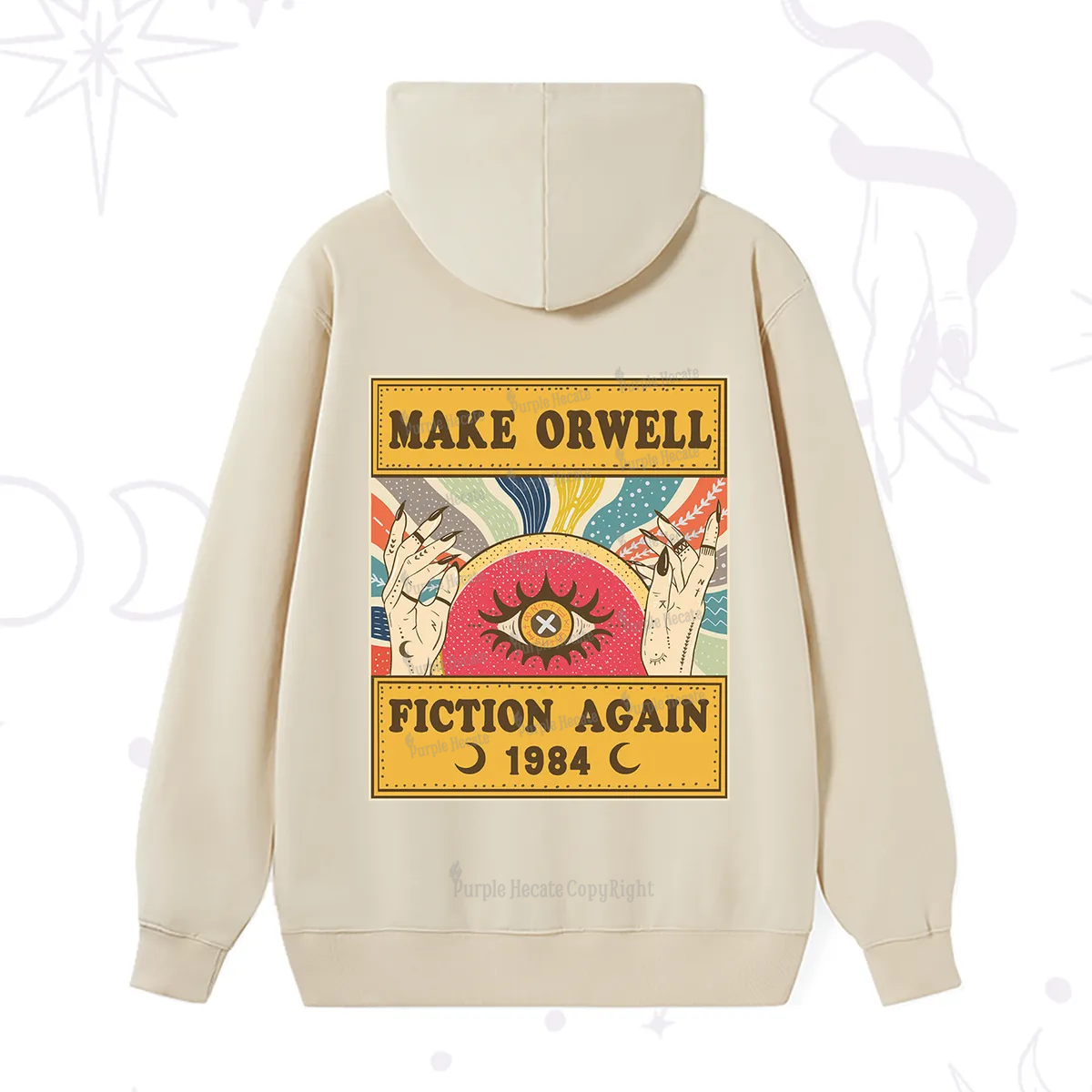 Purplehecate Make 1984 Fiction Again Hoodie