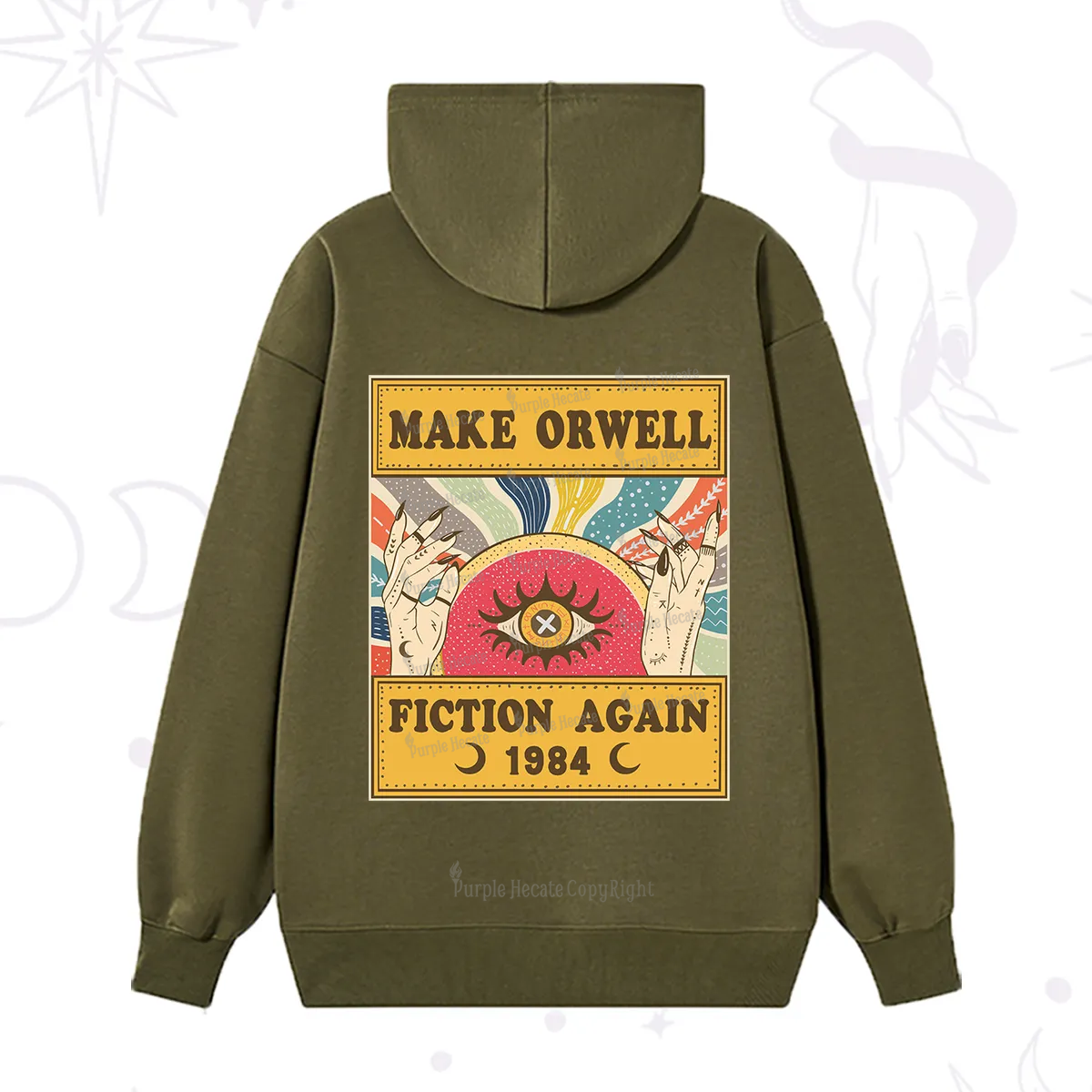 Purplehecate Make 1984 Fiction Again Hoodie