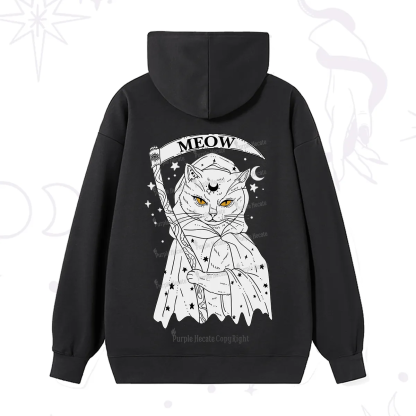 Purplehecate Grim Meow Reaper Hoodie