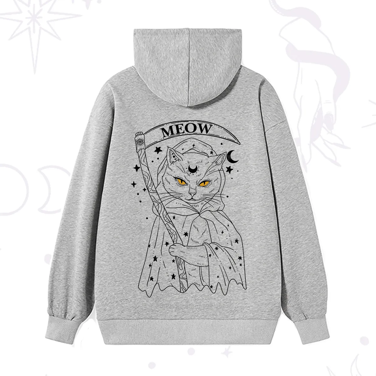 Purplehecate Grim Meow Reaper Hoodie