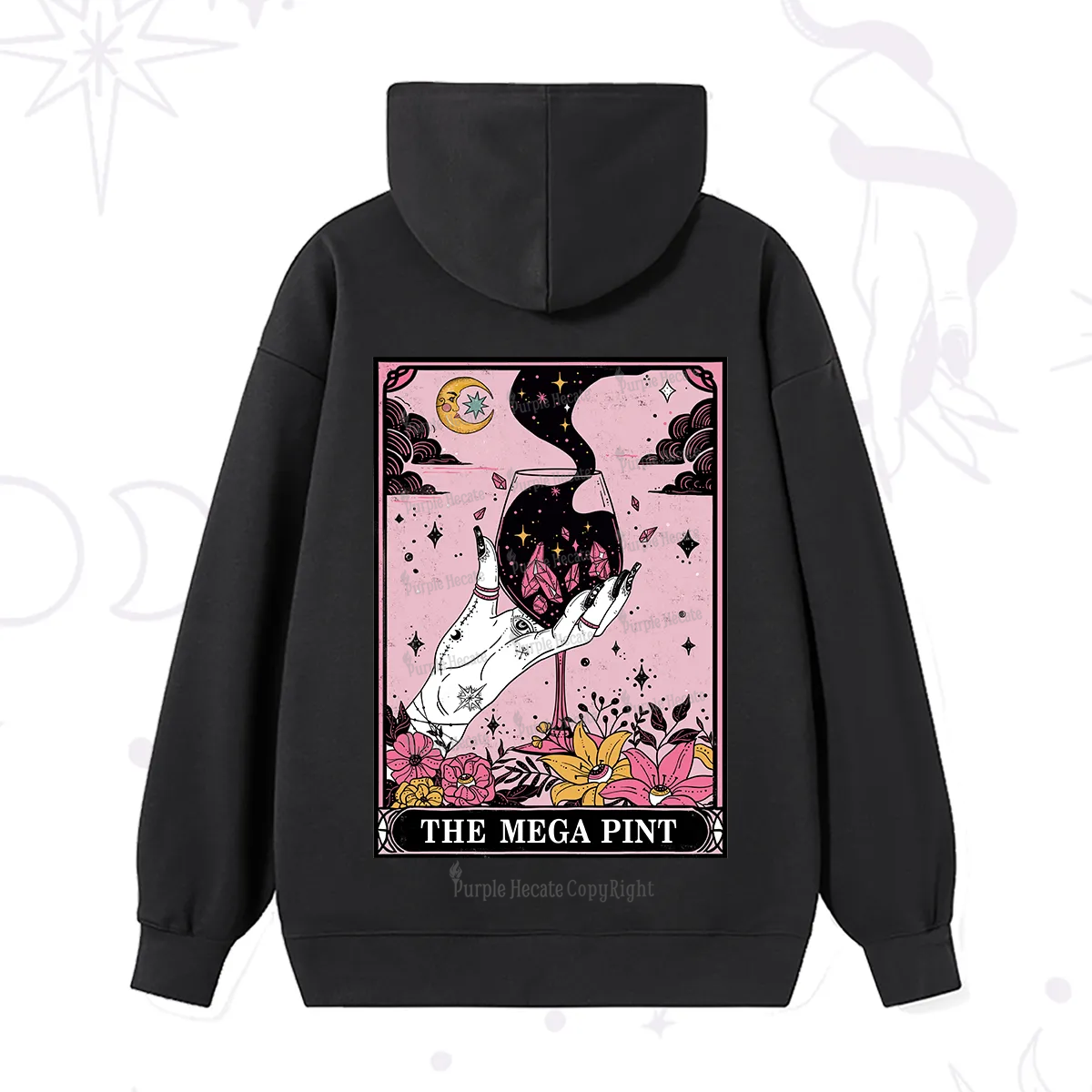 Purplehecate The Mega Pint Tarot Card Hoodie