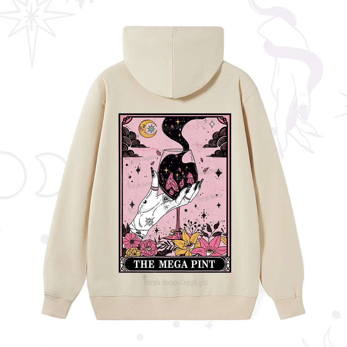 Purplehecate The Mega Pint Tarot Card Hoodie