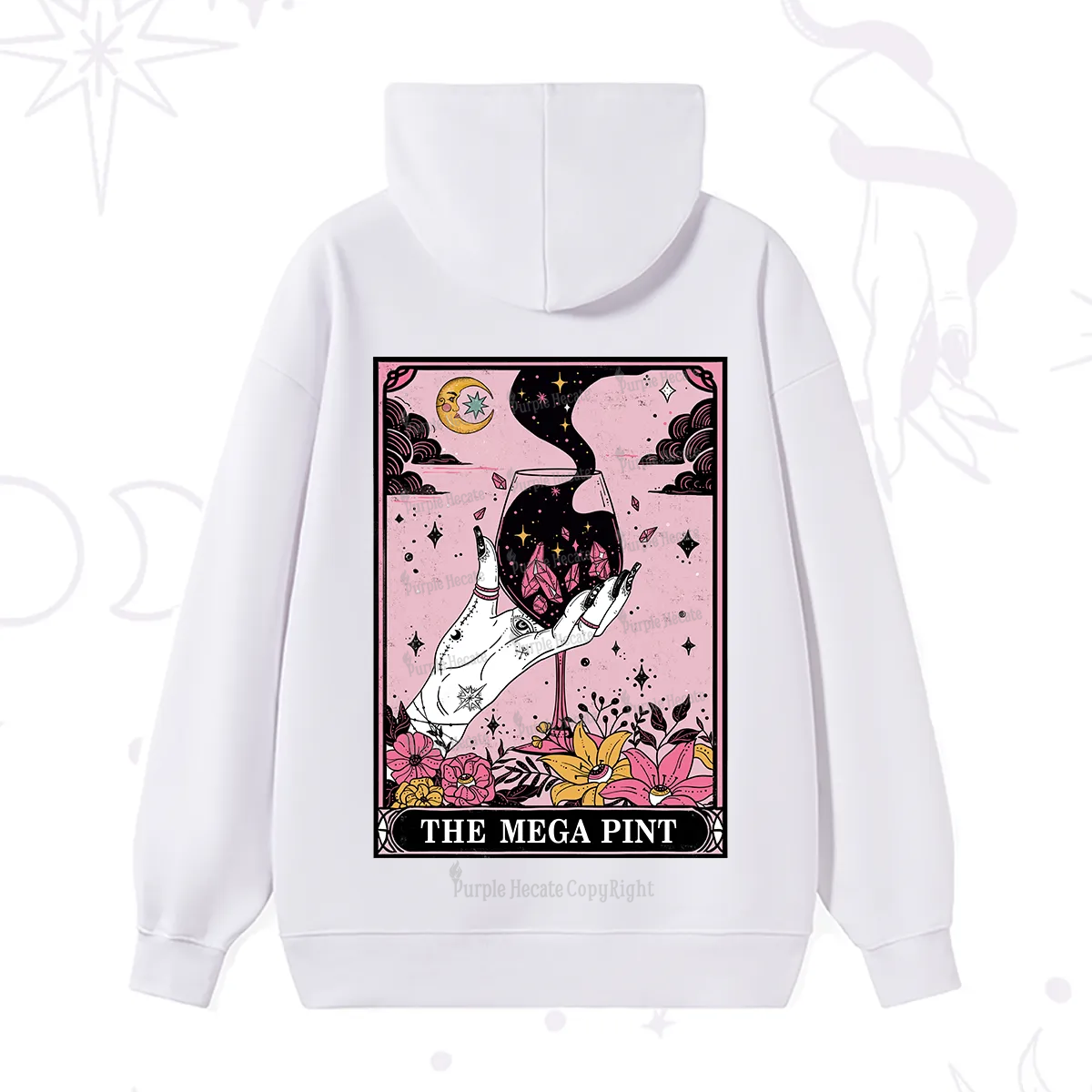 Purplehecate The Mega Pint Tarot Card Hoodie