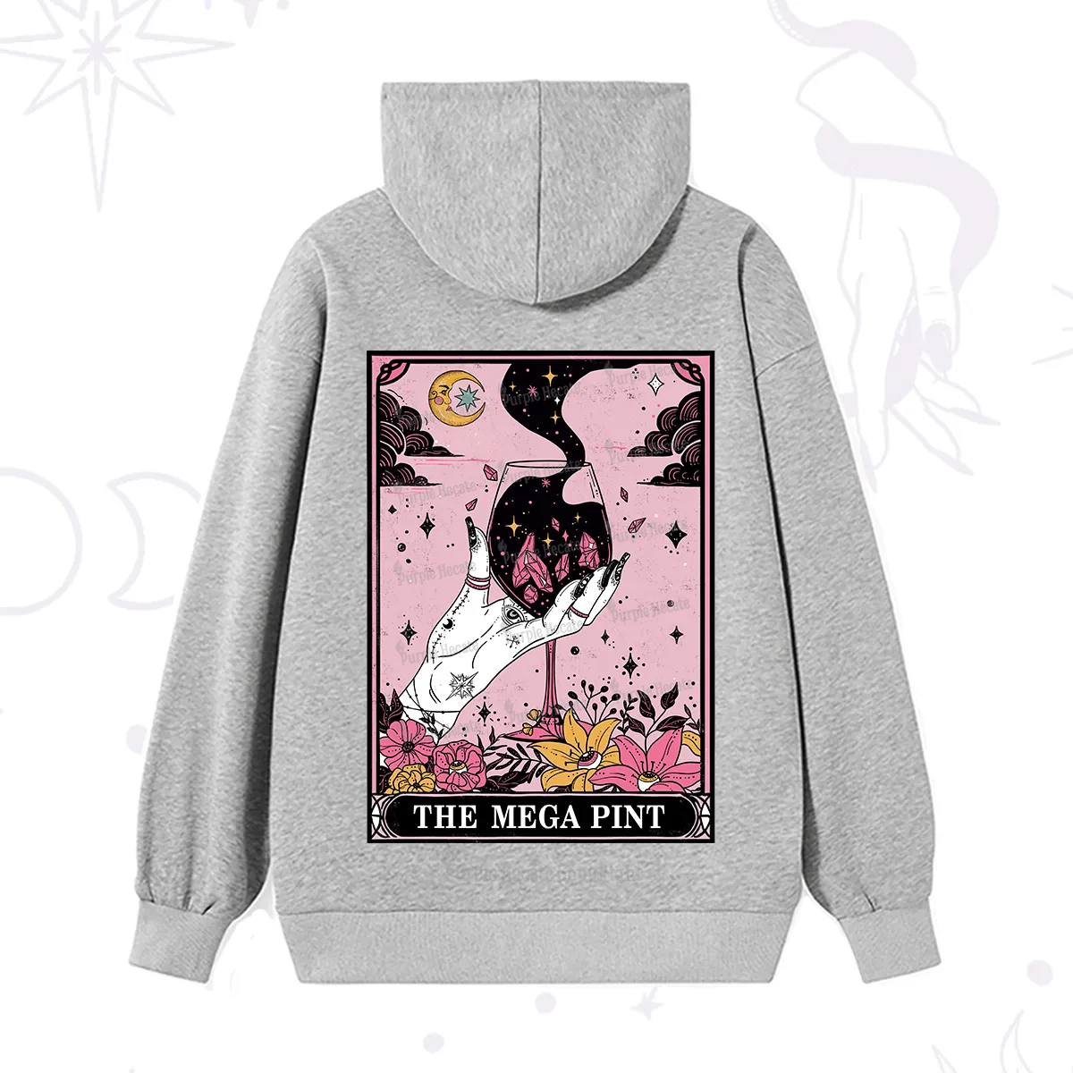Purplehecate The Mega Pint Tarot Card Hoodie