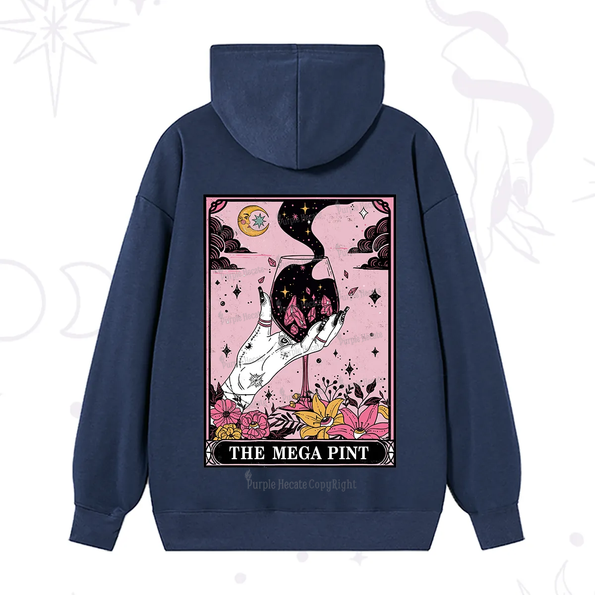 Purplehecate The Mega Pint Tarot Card Hoodie