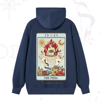 Purplehecate The Pizze Food Tarot Card Hoodie