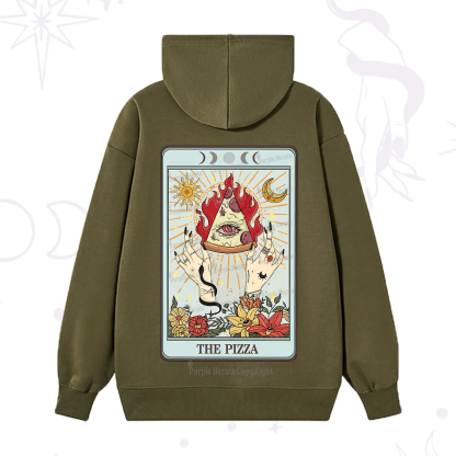 Purplehecate The Pizze Food Tarot Card Hoodie