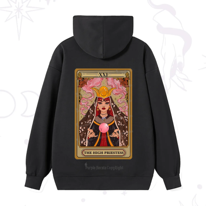 Purplehecate The High Priestess Prophecy Tarot Hoodie