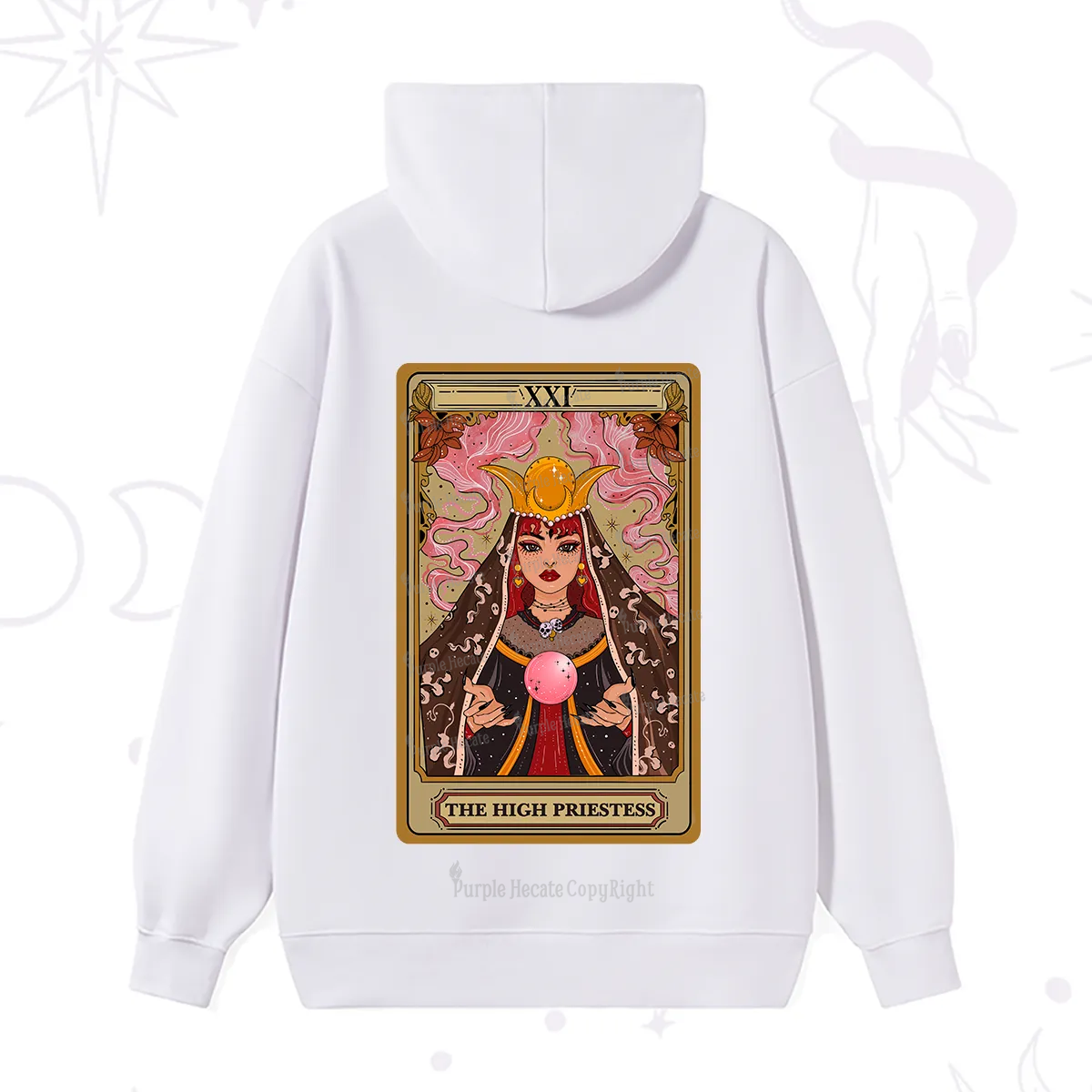 Purplehecate The High Priestess Prophecy Tarot Hoodie