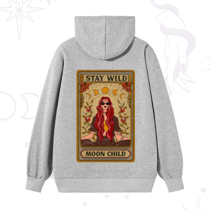 Purplehecate The Stay Wild Moon Child Oracle Card  Hoodie