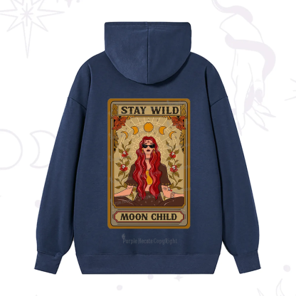 Purplehecate The Stay Wild Moon Child Oracle Card  Hoodie