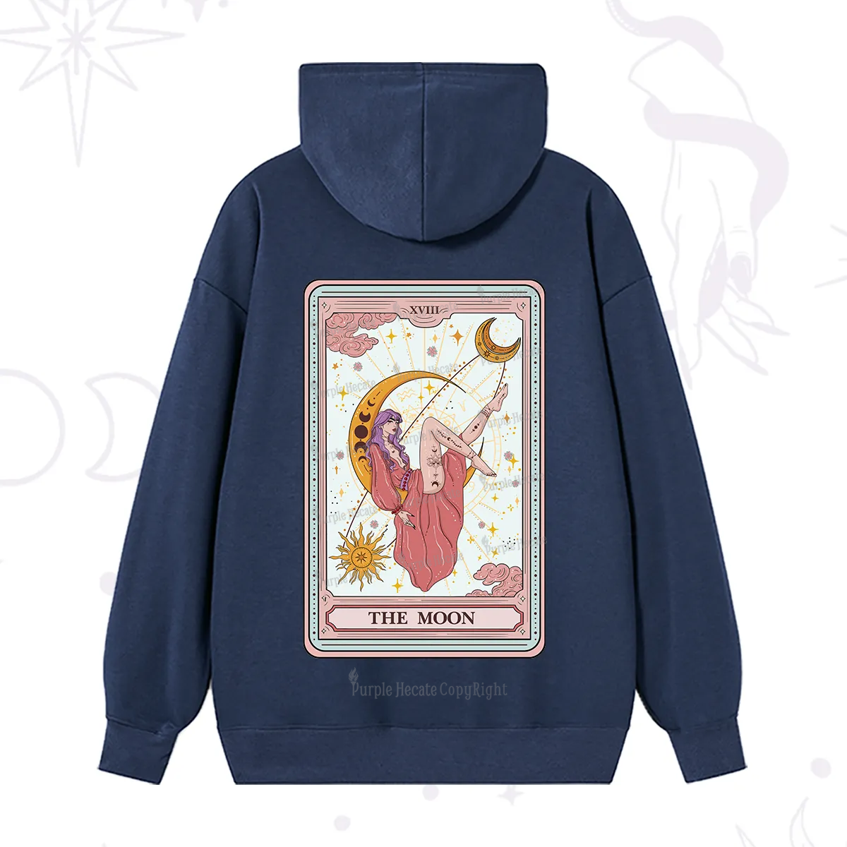 Purplehecate The Moon Tarot Hoodie