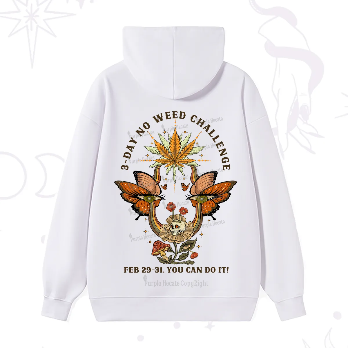 Purplehecate 3 Day No Weed Challenge Hoodie