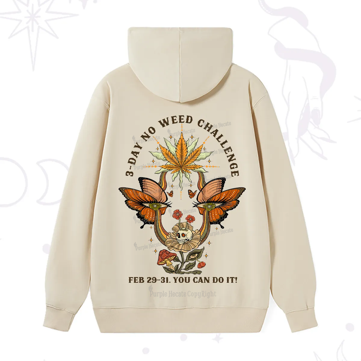 Purplehecate 3 Day No Weed Challenge Hoodie