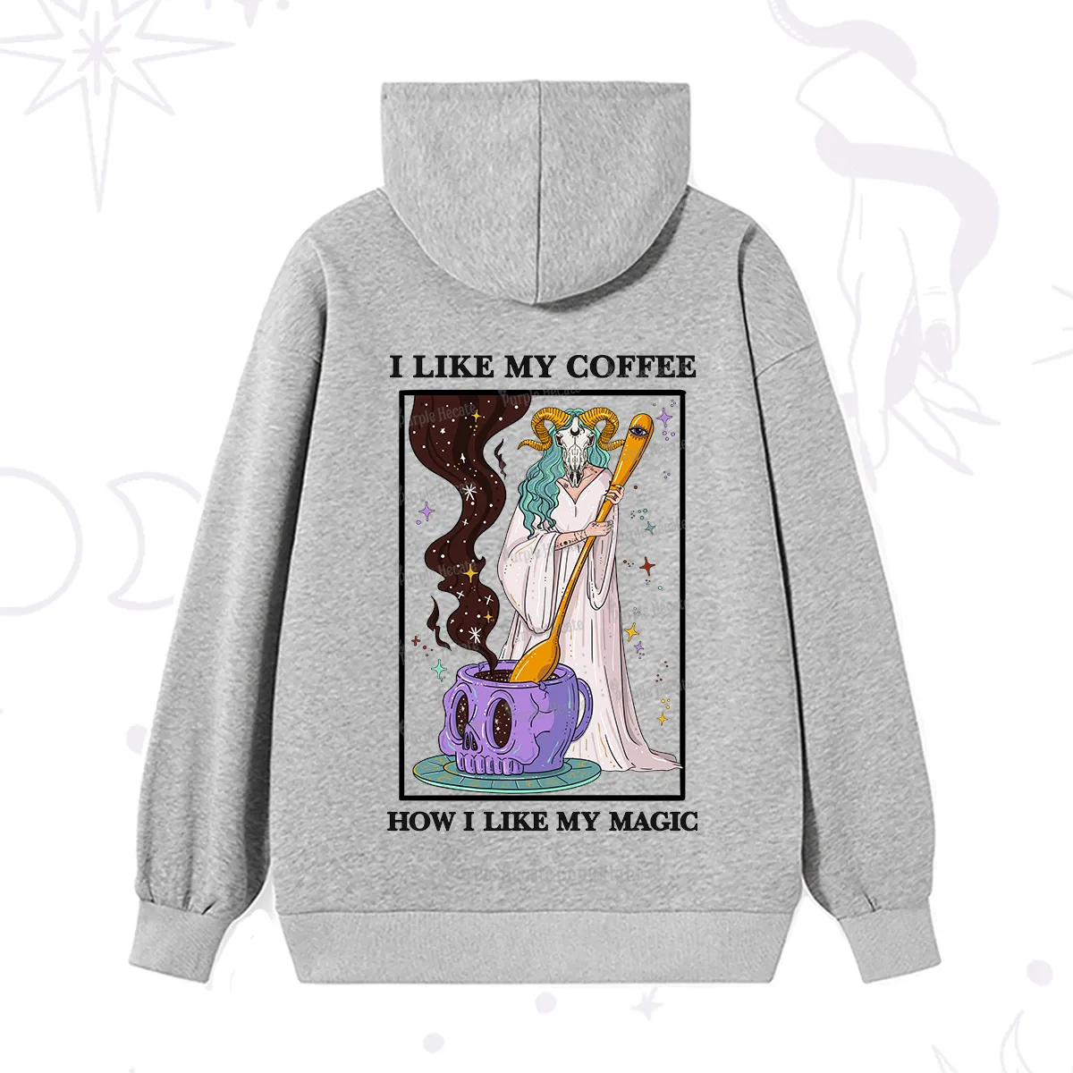 Purplehecate I Like My Coffee How I Like My Magic Hoodie